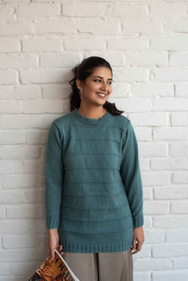 Light Blue Line Sweater